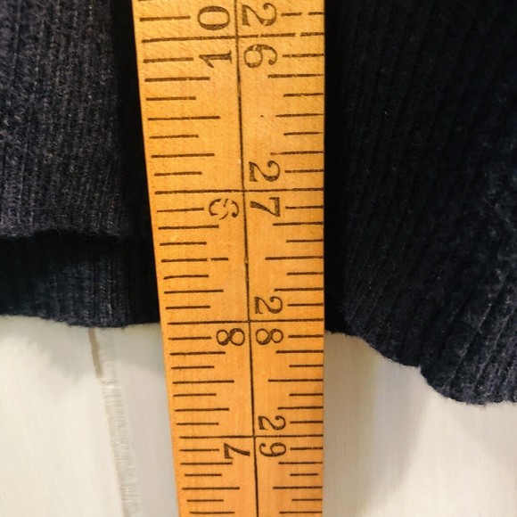 Men’s Gap Cashmere & Cotton Blend V-neck Dark Navy Blue Sweater Sz Large - Picture 9 of 10